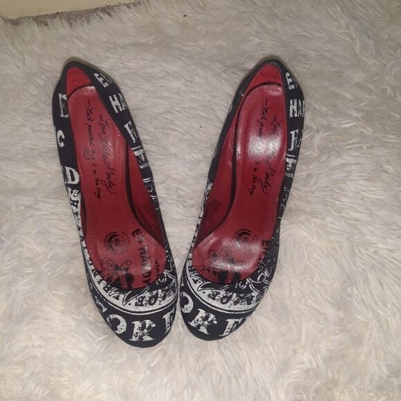 Ed Hardy heels sz6 - Picture 4 of 6